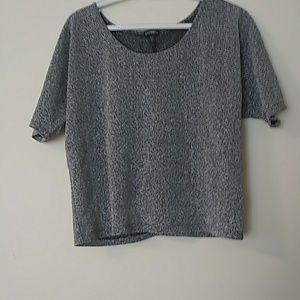 Sparkly grey and silver express shirt